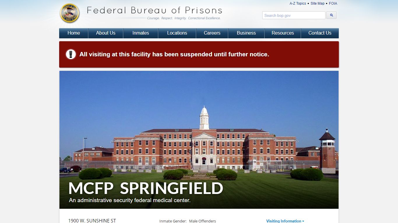 MCFP Springfield - Federal Bureau of Prisons